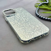 قاب گوشی iPhone 12 - iPhone 12 Pro آیفون اورجینال لاکچری یونیک کیس شاین شطرنجی لنز نگین دار نقره ای کد 163183