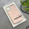 قاب گوشی iPhone 12 - iPhone 12 Pro آیفون اورجینال لاکچری یونیک کیس شاین شطرنجی لنز نگین دار صورتی کد 163185