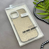 قاب گوشی iPhone 13 - iPhone 14 آیفون اورجینال لاکچری یونیک کیس شاین شطرنجی لنز نگین دار طلایی کد 163187