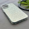 قاب گوشی iPhone 13 - iPhone 14 آیفون اورجینال لاکچری یونیک کیس شاین شطرنجی لنز نگین دار نقره ای کد 163188