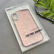 قاب گوشی iPhone X - XS آیفون اورجینال لاکچری یونیک کیس شاین شطرنجی لنز نگین دار صورتی کد 163191