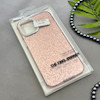 قاب گوشی iPhone 12 Pro Max آیفون اورجینال لاکچری یونیک کیس شاین شطرنجی لنز نگین دار صورتی کد 163192
