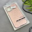 قاب گوشی iPhone 12 Pro Max آیفون اورجینال لاکچری یونیک کیس شاین شطرنجی لنز نگین دار صورتی کد 163192