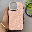 قاب گوشی iPhone 16 Pro آیفون اورجینال لاکچری یونیک کیس شاین شطرنجی لنز نگین دار صورتی کد 163204
