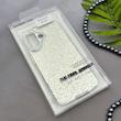 قاب گوشی iPhone 16 آیفون اورجینال لاکچری یونیک کیس شاین شطرنجی لنز نگین دار نقره ای کد 163207