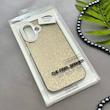 قاب گوشی iPhone 16 آیفون اورجینال لاکچری یونیک کیس شاین شطرنجی لنز نگین دار طلایی کد 163209