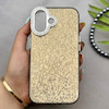 قاب گوشی iPhone 16 آیفون اورجینال لاکچری یونیک کیس شاین شطرنجی لنز نگین دار طلایی کد 163209