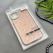 قاب گوشی iPhone 11 آیفون اورجینال لاکچری یونیک کیس شاین شطرنجی لنز نگین دار صورتی کد 163211