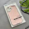 قاب گوشی iPhone 17 آیفون اورجینال لاکچری یونیک کیس شاین شطرنجی لنز نگین دار صورتی کد 163214