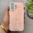 قاب گوشی iPhone 17 آیفون اورجینال لاکچری یونیک کیس شاین شطرنجی لنز نگین دار صورتی کد 163214