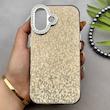 قاب گوشی iPhone 17 آیفون اورجینال لاکچری یونیک کیس شاین شطرنجی لنز نگین دار طلایی کد 163215