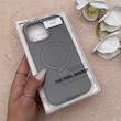 قاب گوشی iPhone 16 Pro Max آیفون FlexStand مگ سیف Magsafe اورجینال استند شو iRon Ring لنز برجسته خاکستری کد 163008