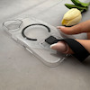 قاب گوشی iPhone 16 آیفون شفاف MagStrap Case مگ سیف Magsafe اورجینال فینگربند Slim کد 162842