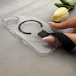 قاب گوشی iPhone 16 آیفون شفاف MagStrap Case مگ سیف Magsafe اورجینال فینگربند Slim کد 162842