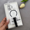 قاب گوشی iPhone 16 آیفون شفاف MagStrap Case مگ سیف Magsafe اورجینال فینگربند Slim کد 162842