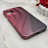 قاب گوشی iPhone 12 Pro Max آیفون سیلیکونی مینیمال موج دار برجسته Waves Matte شرابی کد 163445