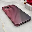 قاب گوشی iPhone 12 Pro Max آیفون سیلیکونی مینیمال موج دار برجسته Waves Matte شرابی کد 163445