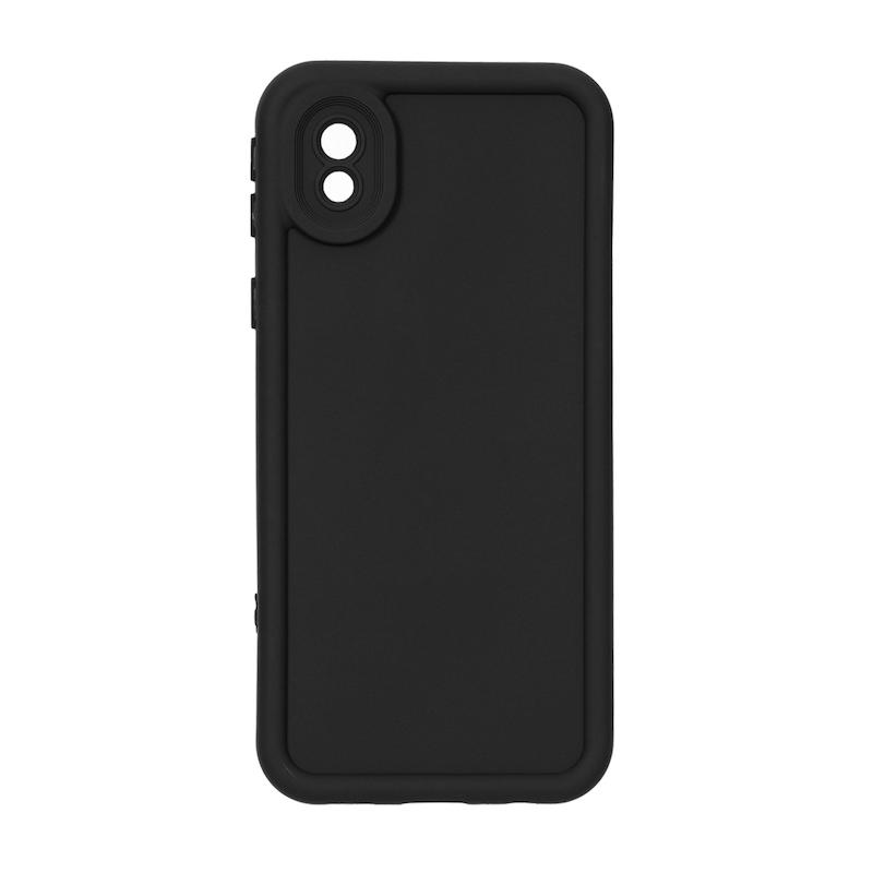قاب گوشی Galaxy A01 Core - Galaxy A3 Core سامسونگ سیلیکونی ژله ای Solid محافظ لنزدار مشکی کد 180174