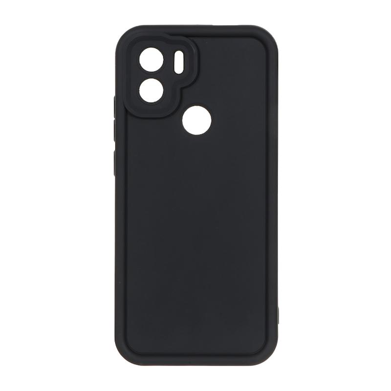 قاب گوشی Redmi A1 Plus - Redmi A2 Plus - Poco C50 شیائومی سیلیکونی ژله ای Solid محافظ لنزدار مشکی کد 180175