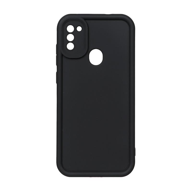 قاب گوشی Galaxy A11 - M11 سامسونگ طرح سیلیکونی Solid محافظ لنزدار مشکی کد 180182