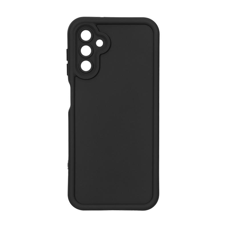 قاب گوشی Galaxy A04S سامسونگ طرح سیلیکونی Solid محافظ لنزدار مشکی کد 180185