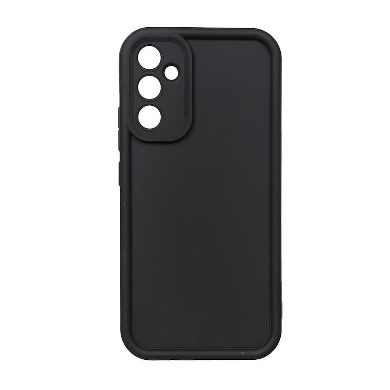 قاب گوشی Galaxy A34 سامسونگ طرح سیلیکونی Solid محافظ لنزدار مشکی کد 180190