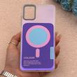 قاب گوشی Galaxy A06 سامسونگ اورجینال Bubble Case رنگی طرح مگ سیف سری 17 لنز برجسته کد 163923