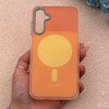 قاب گوشی Galaxy A15 سامسونگ اورجینال Bubble Case رنگی طرح مگ سیف سری 17 لنز برجسته کد 163951