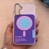 قاب گوشی Galaxy A15 سامسونگ اورجینال Bubble Case رنگی طرح مگ سیف سری 17 لنز برجسته کد 163956