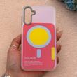 قاب گوشی Galaxy A15 سامسونگ اورجینال Bubble Case رنگی طرح مگ سیف سری 17 لنز برجسته کد 163957