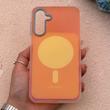 قاب گوشی Galaxy A16 سامسونگ اورجینال Bubble Case رنگی طرح مگ سیف سری 17 لنز برجسته کد 163967