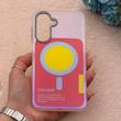 قاب گوشی Galaxy A17 سامسونگ اورجینال Bubble Case رنگی طرح مگ سیف سری 17 لنز برجسته کد 163973