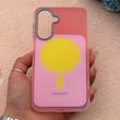 قاب گوشی Galaxy A17 سامسونگ اورجینال Bubble Case رنگی طرح مگ سیف سری 17 لنز برجسته کد 163974