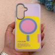 قاب گوشی Galaxy A36 سامسونگ اورجینال Bubble Case رنگی طرح مگ سیف سری 17 لنز برجسته کد 163975