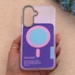 قاب گوشی Galaxy A36 سامسونگ اورجینال Bubble Case رنگی طرح مگ سیف سری 17 لنز برجسته کد 163976