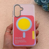 قاب گوشی Galaxy A36 سامسونگ اورجینال Bubble Case رنگی طرح مگ سیف سری 17 لنز برجسته کد 163980