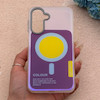 قاب گوشی Galaxy A37 سامسونگ اورجینال Bubble Case رنگی طرح مگ سیف سری 17 لنز برجسته کد 163989