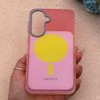 قاب گوشی Galaxy A37 سامسونگ اورجینال Bubble Case رنگی طرح مگ سیف سری 17 لنز برجسته کد 163993