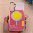 قاب گوشی Galaxy A37 سامسونگ اورجینال Bubble Case رنگی طرح مگ سیف سری 17 لنز برجسته کد 163994