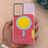 قاب گوشی Galaxy A54 سامسونگ اورجینال Bubble Case رنگی طرح مگ سیف سری 17 لنز برجسته کد 164008