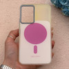 قاب گوشی Galaxy A54 سامسونگ اورجینال Bubble Case رنگی طرح مگ سیف سری 17 لنز برجسته کد 164011