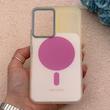 قاب گوشی Galaxy A54 سامسونگ اورجینال Bubble Case رنگی طرح مگ سیف سری 17 لنز برجسته کد 164011