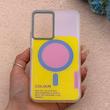 قاب گوشی Galaxy A54 سامسونگ اورجینال Bubble Case رنگی طرح مگ سیف سری 17 لنز برجسته کد 164013
