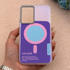 قاب گوشی Galaxy A54 سامسونگ اورجینال Bubble Case رنگی طرح مگ سیف سری 17 لنز برجسته کد 164014