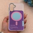 قاب گوشی Galaxy A57 سامسونگ اورجینال Bubble Case رنگی طرح مگ سیف سری 17 لنز برجسته کد 164028