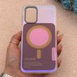 قاب گوشی Galaxy A13 4G - A04S سامسونگ اورجینال Bubble Case رنگی طرح مگ سیف سری 17 لنز برجسته کد 164053