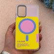 قاب گوشی Galaxy A32 4G سامسونگ اورجینال Bubble Case رنگی طرح مگ سیف سری 17 لنز برجسته کد 164060