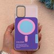 قاب گوشی Galaxy A32 4G سامسونگ اورجینال Bubble Case رنگی طرح مگ سیف سری 17 لنز برجسته کد 164061
