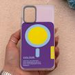 قاب گوشی Galaxy A32 4G سامسونگ اورجینال Bubble Case رنگی طرح مگ سیف سری 17 لنز برجسته کد 164063