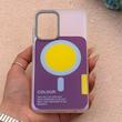 قاب گوشی Galaxy A52 4G - A52 5G - A52S سامسونگ اورجینال Bubble Case رنگی طرح مگ سیف سری 17 لنز برجسته کد 164081